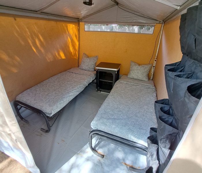 2p tent - two single beds